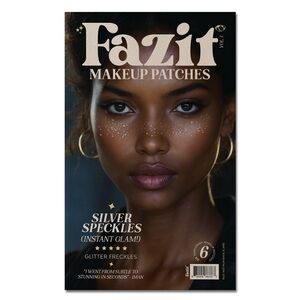 Fazit Silver Glitter Freckles Temporary Makeup Patches